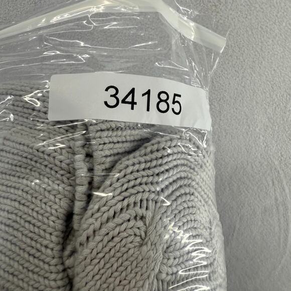 Vintage Claiborne Cardigan Sweater Mens Large Gray Chunky Cable Knit Grandpa 90s - Picture 8 of 8